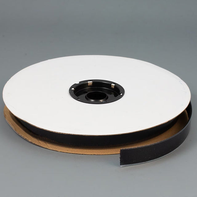 Texacro Nylon Tape Loop 93 Adhesive Backing 1 inch Black (25 yard roll) - Outdoor Fabric Central