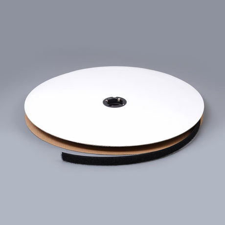 Texacro Nylon Tape Loop 93 Standard Backing 5/8 inch Black (50 yard roll) - Outdoor Fabric Central