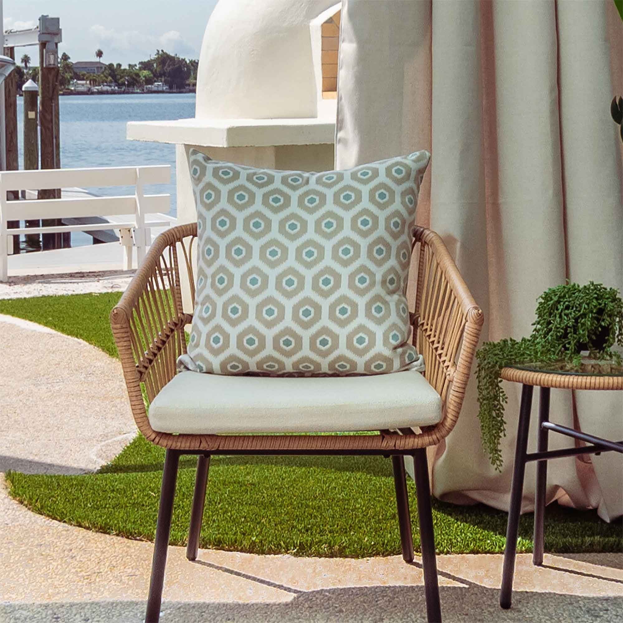 Outdoor Fabric Central Sunbrella Throw Pillow