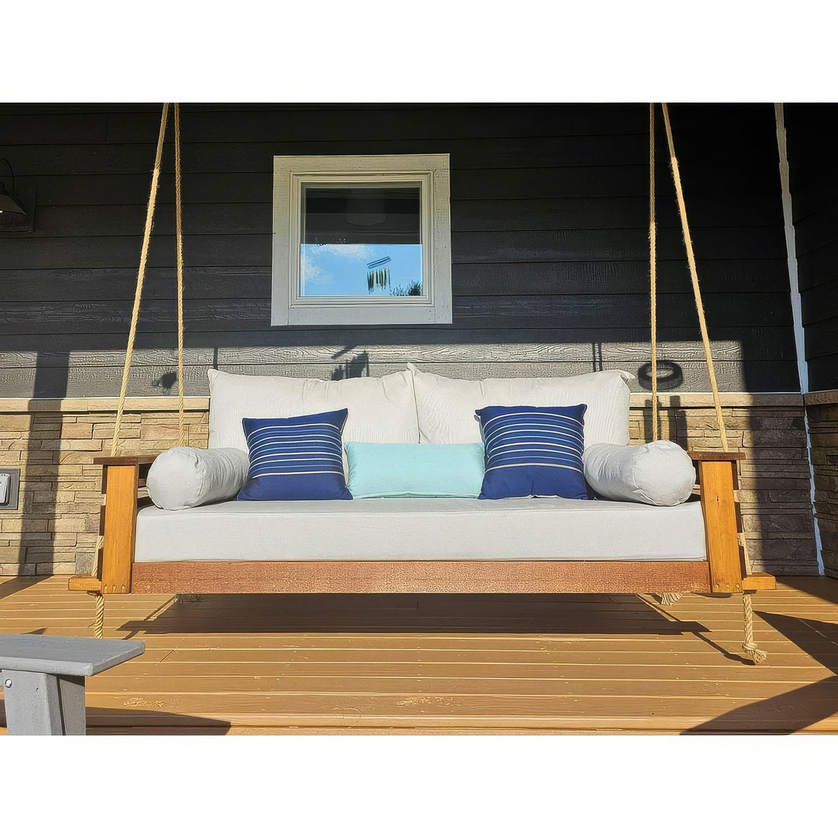 Twin Size Sunbrella Porch Swing Bed Cushion Cover Bundle (75x39) - Outdoor Fabric Central