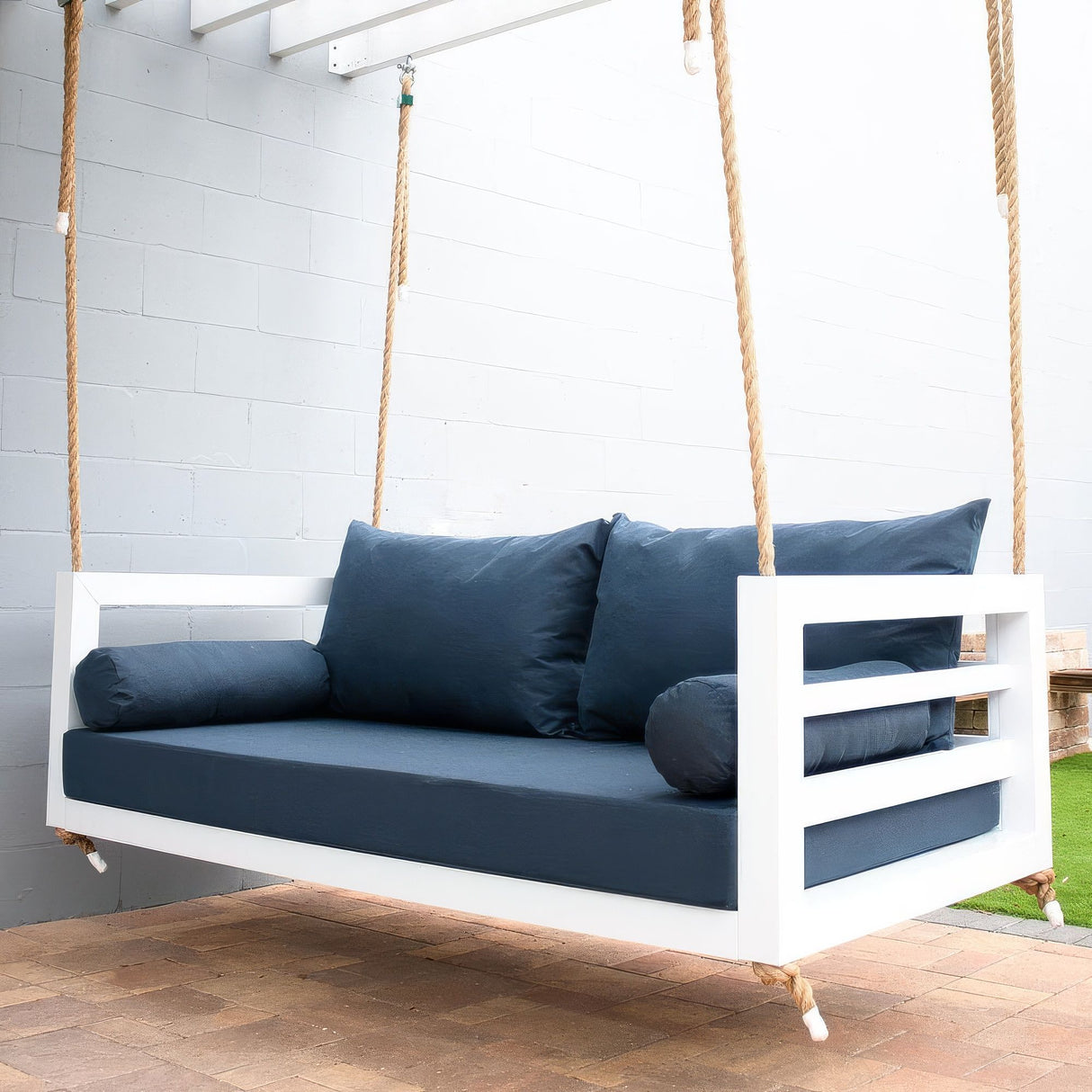 Twin Size Sunbrella Porch Swing Bed Cushion Cover Bundle (75x39) - Outdoor Fabric Central