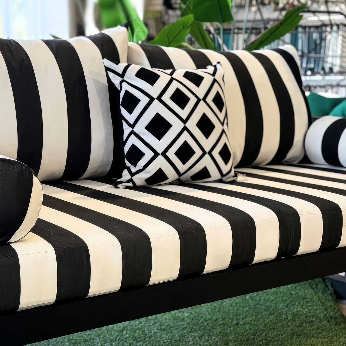 Twin Size Sunbrella Porch Swing Bed Cushion Cover Bundle (75x39) - Outdoor Fabric Central