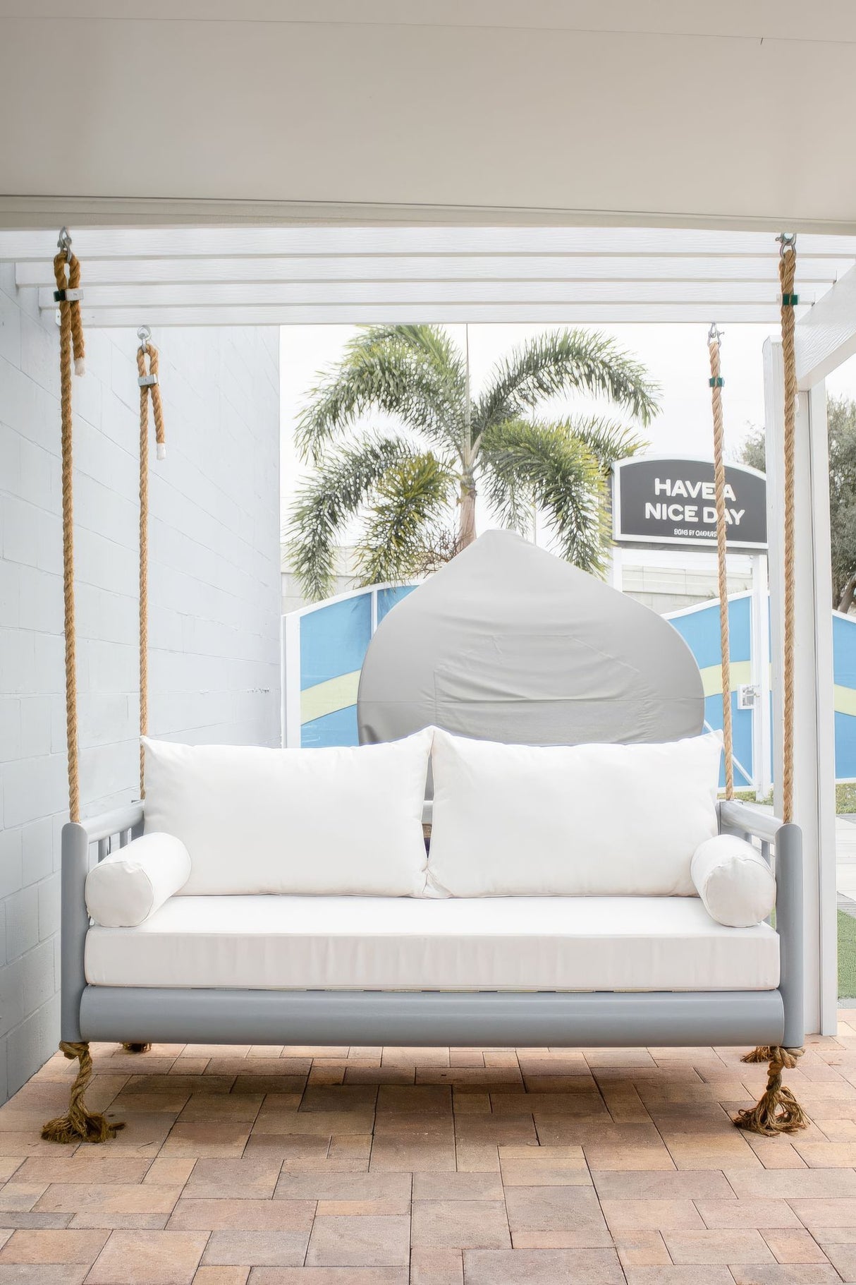 Twin Size Sunbrella Porch Swing Bed Cushion Cover Bundle (75x39) - Outdoor Fabric Central