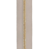 YKK 4 Brass Zipper Tape - Beige - Outdoor Fabric Central