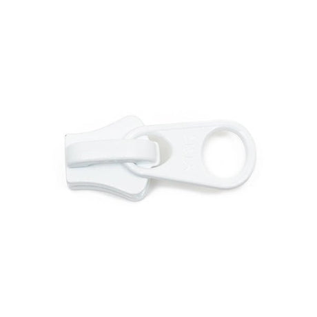 YKK 8 Coil Non - Lock 1 - Tab Slider - White - Outdoor Fabric Central