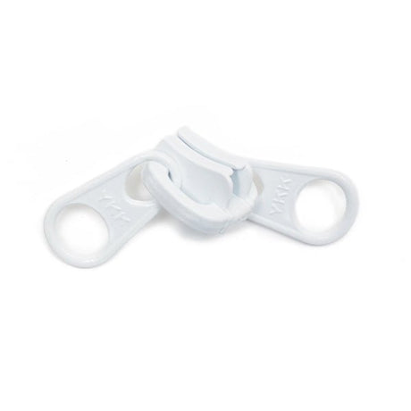 YKK 8 Coil Non - Lock 2 - Tab Slider - White - Outdoor Fabric Central