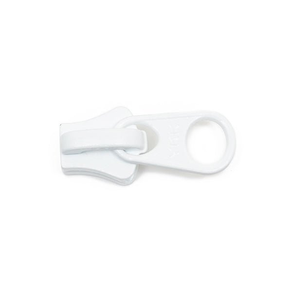 YKK Vislon 10 Non - Lock 1 - Tab Slider - White - Outdoor Fabric Central
