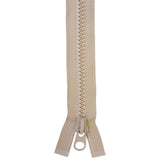 YKK Vislon 10 Non - Lock Slide 60 - inch - Beige - Outdoor Fabric Central