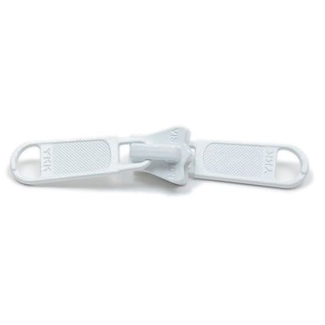 YKK Vislon 5 2 - Tab Sliders Non - Locking - White - Outdoor Fabric Central