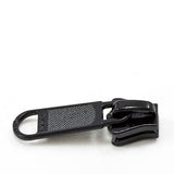 YKK Vislon 5 Metal Sliders 5VSDFL Non - Locking Long Single Pull Tab Black - Outdoor Fabric Central