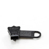 YKK Vislon 5 Metal Sliders 5VSDFL Non - Locking Long Single Pull Tab Black - Outdoor Fabric Central