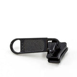 YKK Vislon 5 Metal Sliders 5VSDFL Non - Locking Long Single Pull Tab Black - Outdoor Fabric Central