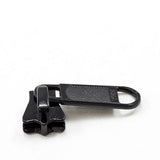 YKK Vislon 5 Metal Sliders 5VSDFL Non - Locking Long Single Pull Tab Black - Outdoor Fabric Central