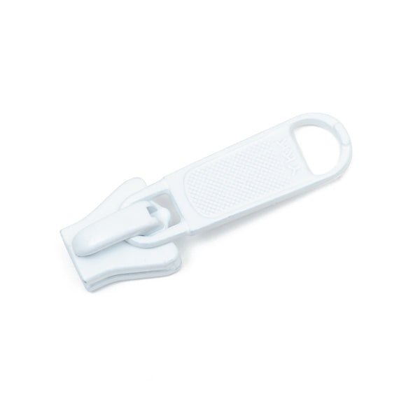 YKK Vislon 5 Non - Lock 1 - Tab Slider - White - Outdoor Fabric Central