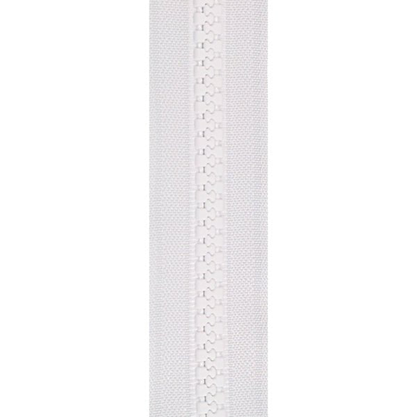 YKK Vislon 5 Zipper Chain - White - Outdoor Fabric Central