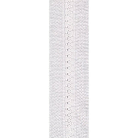 YKK Vislon 5 Zipper Chain - White - Outdoor Fabric Central