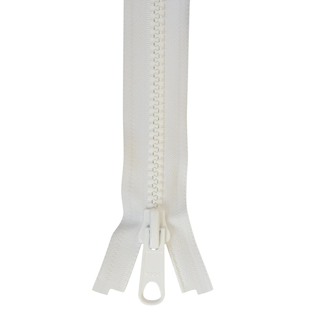 YKK Vislon 8 Lock Slide 36 inch - White - Outdoor Fabric Central