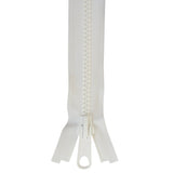 YKK Vislon 8 Lock Slide 36 inch - White - Outdoor Fabric Central