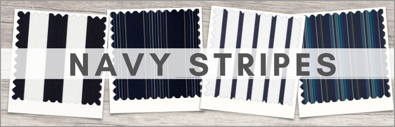 Sunbrella Navy Stripes Sample Pack
