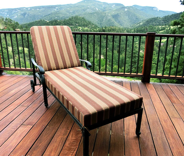 Custom Outdoor Chaise Cushions
