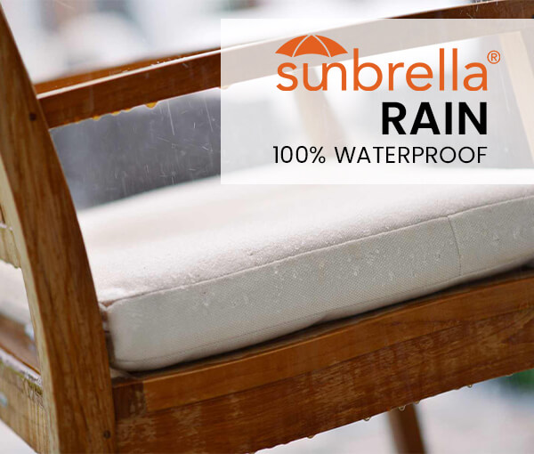 Waterproof Sunbrella Rain Fabric Cushions