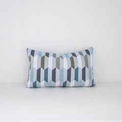 Indoor/Outdoor Sunbrella Precise Galaxy - 20x12 Vertical Stripes Throw Pillow