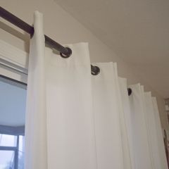 Standard-Sized Curtain With SOLID Sunbrella Fabric Options and Grommets