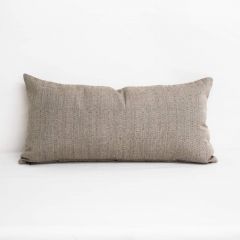 Indoor/Outdoor Sunbrella Linen Stone - 24x12 Throw Pillow