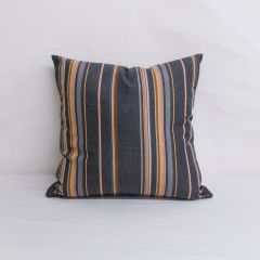 Indoor/Outdoor Sunbrella Stanton Greystone - 18x18 Vertical Stripes Throw Pillow