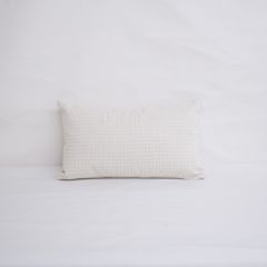 Indoor/Outdoor Sunbrella Houndstooth Ivory - 20x12 Throw Pillow