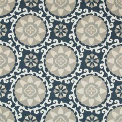 Kravet Sunbrella Exotic Suzani Indigo 31969-1516 Oceania Indoor Outdoor Collection Upholstery Fabric