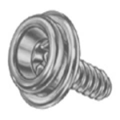 DOT® Durable™ Screw Stud 93-XX-103624-1A Nickel-Plated Brass / Steel Screw 3/8" 100 pack