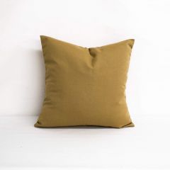 Indoor/Outdoor Sunbrella Canvas Brass - 18x18 Throw Pillow (quick ship)