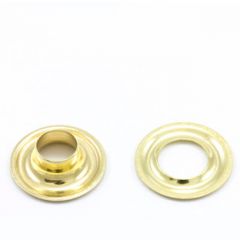 DOT® Grommet with Plain Washer #1 Brass 9/32" 1-gross (144)