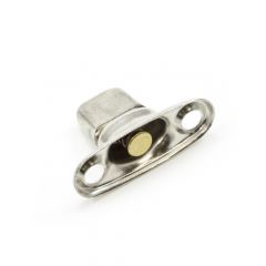 DOT Common Sense Turn Button Two Screw Holes 91-XB-78322-2A Nickel Plated Brass 1000-pk