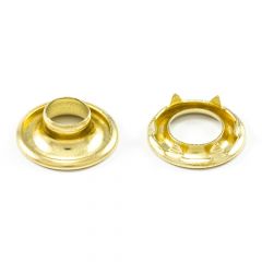 DOT® Rolled Rim Grommet with Spur Washer #0 Brass 9/32" 25-gross (3600)