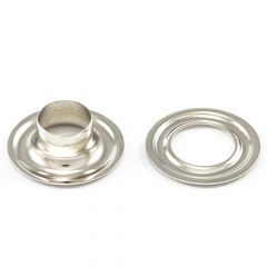 DOT® Grommet with Plain Washer #3 Nickel-Plated Brass 7/16" 25-gross (3600)