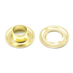 DOT® Grommet with Plain Washer #2J Brass 3/8" 1-gross (144)