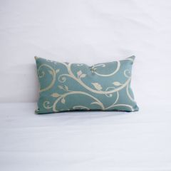 Indoor/Outdoor Sunbrella Cabaret Blue Haze - 20x12 Throw Pillow