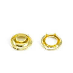 DOT Rolled Rim Grommet with Spur Washer #0 Brass 9/32 inch 1-gross (144)
