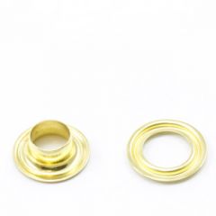 DOT® Self-Piercing Grommet with Grip Tooth Washer #1 Brass 5/16" 500 pack