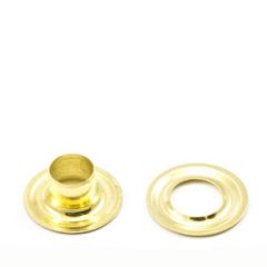 DOT® Grommet with Plain Washer #1J Brass 9/32" 1-gross (144)