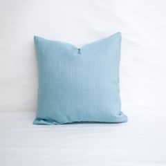 Indoor/Outdoor Sunbrella Dupione Celeste - 20x20 Vertical Stripes Throw Pillow