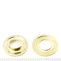 DOT® Grommet with Plain Washer #6 Brass 13/16" 1-gross (144)