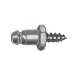 Lift-the-DOT® Screw Stud 90-X8-163604-1A Nickel-Plated Brass / Stainless Steel Screw 3/8" 100 pack