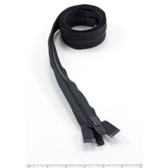 YKK Vislon #10 Separating Zipper AutoLok Double Pull Plastic Slider VFUVOL 107TX 4 2 inch Black