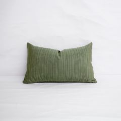 Indoor/Outdoor Sunbrella Dupione Laurel - 20x12 Vertical Stripes Throw Pillow