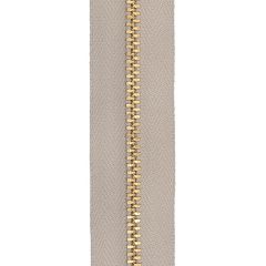 YKK #4 Brass Zipper Tape - Beige