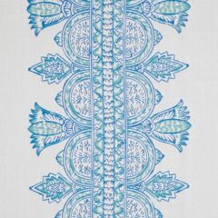Robert Allen Sunbrella Atrium Bloom Turquoise 242259 Open Air Collection Upholstery Fabric