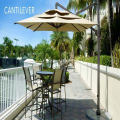 Fiberbuilt 10ft Cantilever Umbrella With Sunbrella Fabric